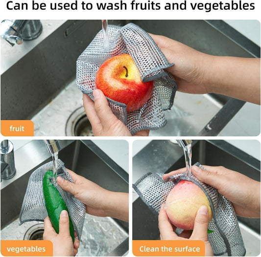 Multipurpose Wire Dishwashing Rags (Pack of 5)